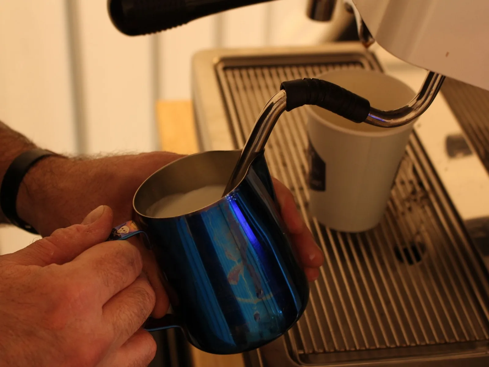 Coffee service setup for business networking