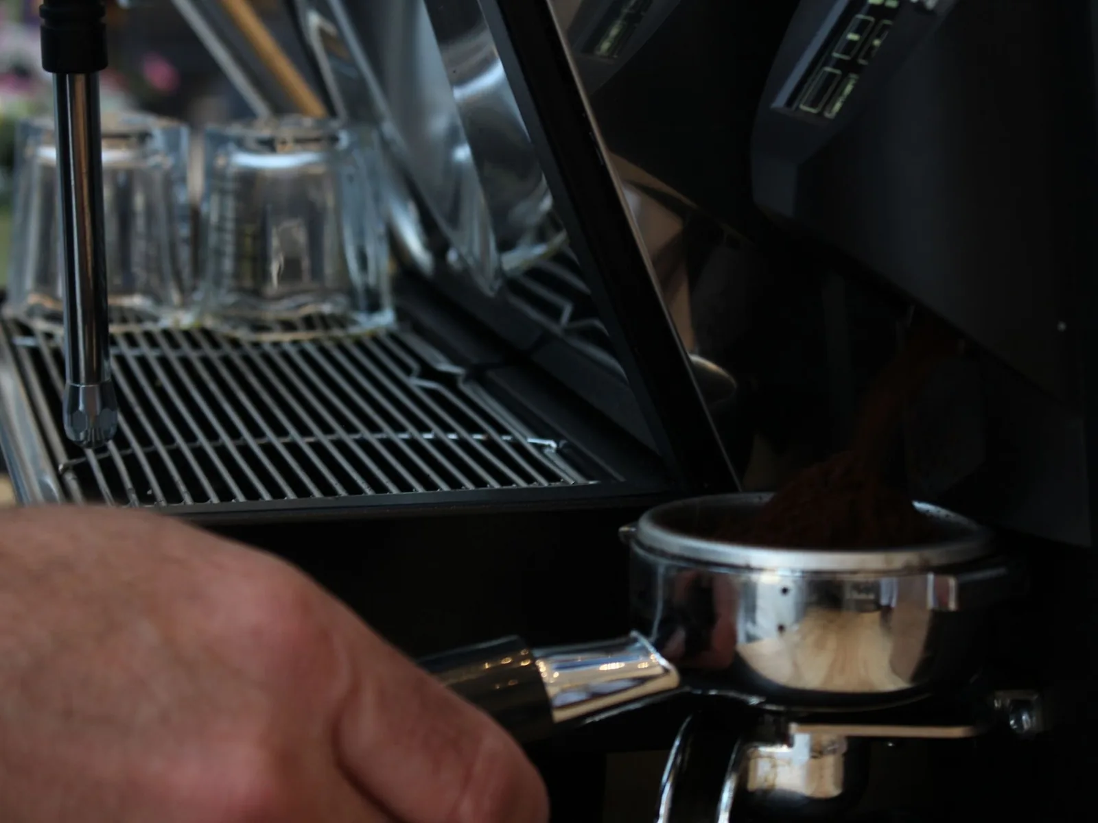 Fresh ground espresso for event coffee service
