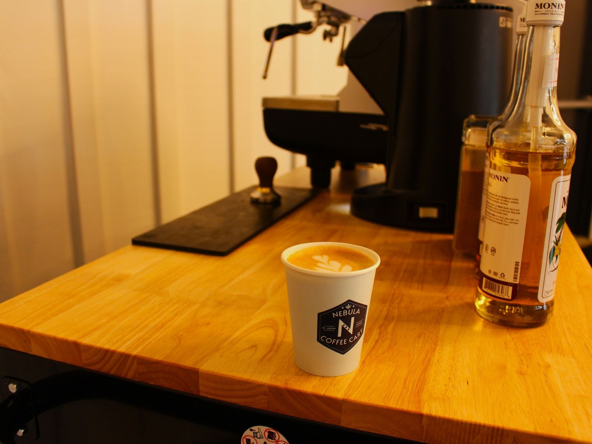 Premium espresso drinks from mobile coffee service